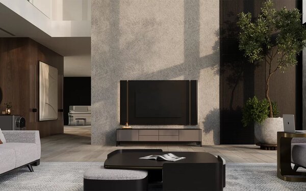 Unitate TV lemn masiv Sophia 220 cm