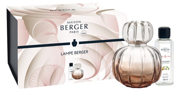 Set lampa catalitica Maison Berger Corali Pink cu parfum Lady Flower 250ml