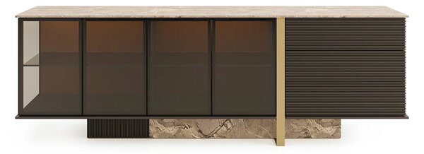 Comodă lemn masiv Domo Personalizabil, 240 × 50 × 80 cm