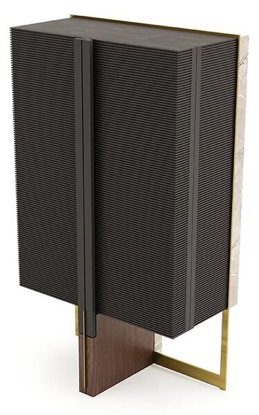 Vitrină lemn masiv Domo Personalizabilă, 92 × 52 × 161 cm