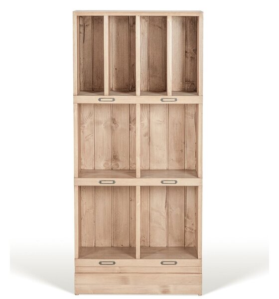 Bibliotecă lemn masiv Heritage, 60 × 33 × 132 cm