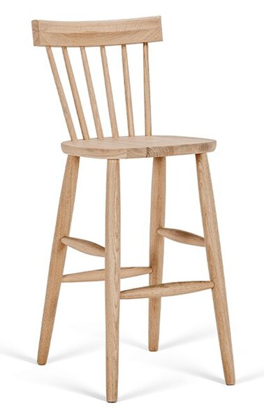 Scaun lemn masiv bar Heritage Oslo, 41 × 50 × 101 cm