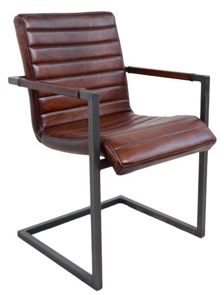 Scaun lemn masiv Heritage Structură Metalică, 55 × 58 × 86 cm
