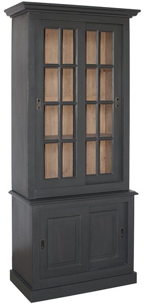 Vitrină lemn masiv Heritage Pin Masiv, 100 × 50 × 227 cm