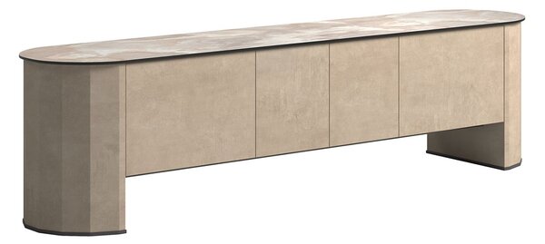Comodă lemn masiv Sable, 215 × 50 × 79 cm