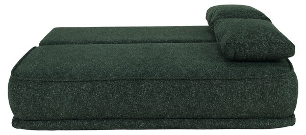 KONDELA Canapea extensibilă, cu melir verde, LAGO