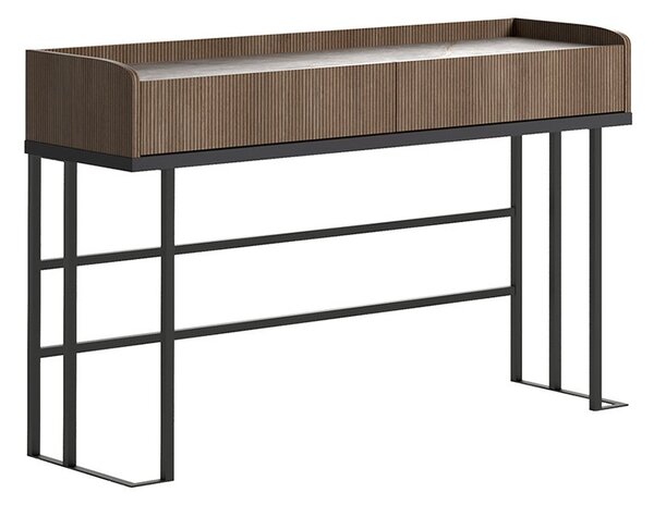 Consolă lemn masiv Eclat, 130 × 41 × 83,5 cm