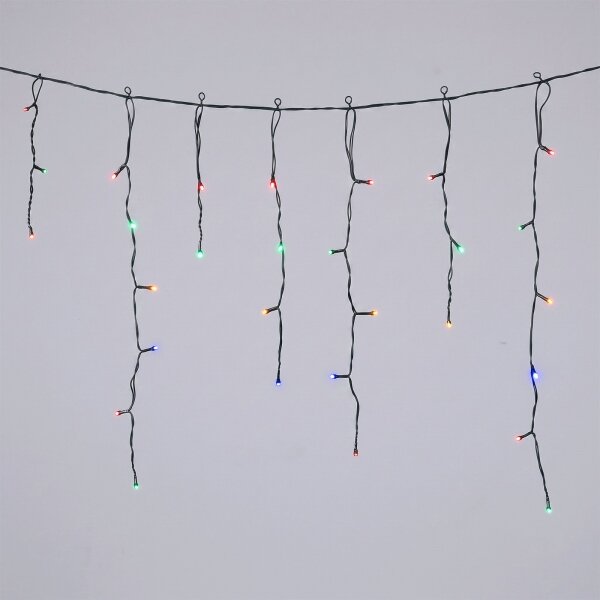 Aigostar - Ghirlandă de Crăciun solară cu 100 LED-uri/8 funcții, 8 m, 800 mAh, IP65, multicoloră