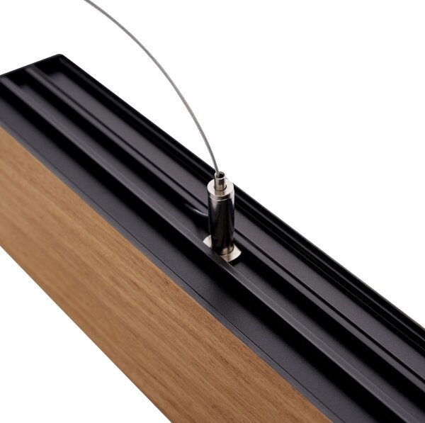 BRILAGI - Candelabru LED suspendat pe cablu GARDALINE LED/100W/230V stejar