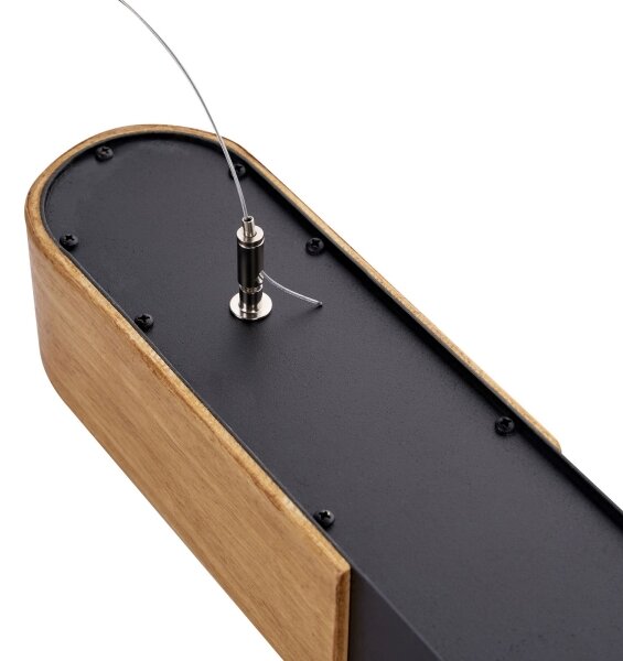 BRILAGI - Lustru LED suspendat pe cablu GARDALINE LED/100W/230V stejar/negru