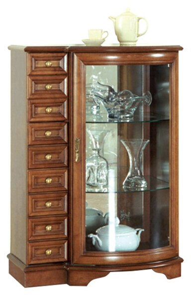 Comodă lemn masiv nuc Zefyra, 113 × 79.5 × 49 cm