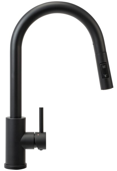 Baterie de bucătărie Rea Fresh Touch Black Matt