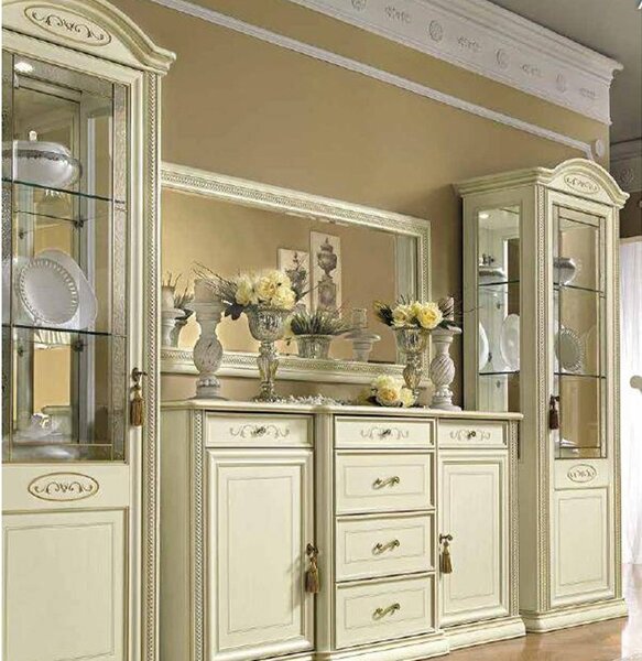 Oglindă lemn masiv maxi Caterina 161×76 cm