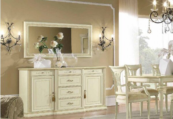 Oglindă lemn masiv maxi Caterina 161×76 cm