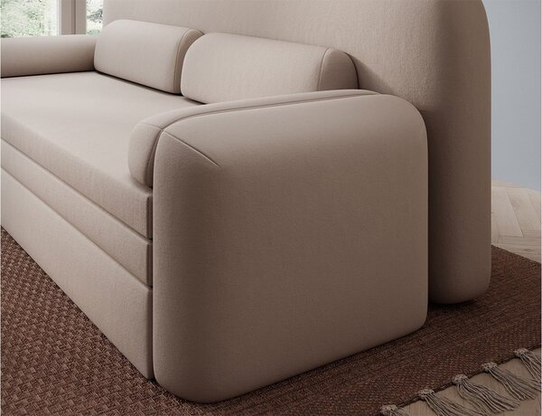 Canapea lemn masiv extensibilă Elioss Personalizabila, 236 × 89 × 87 cm