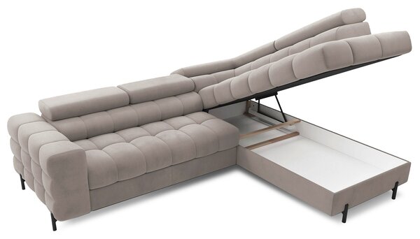 Colțar lemn masiv Ferry Extensibil Material Paros 02, 276 × 72 × 200 cm