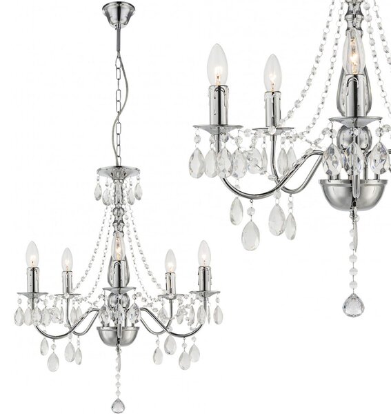 Lampă suspendată EBT014-5CP CHROME