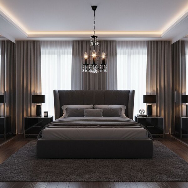 Lampă suspendată EBT013-3CP BLACK
