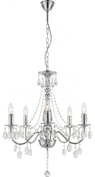 Lampă suspendată EBT014-5CP CHROME
