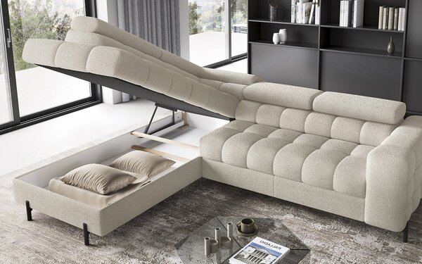 Colțar lemn masiv Ferry Extensibil Material Royal 18, 276 × 72 × 200 cm