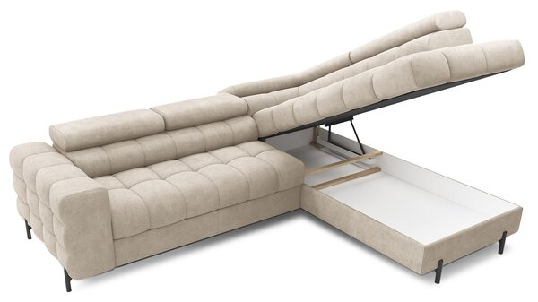 Colțar lemn masiv Ferry Extensibil Material Aura 18, 276 × 72 × 200 cm