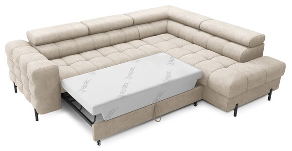 Colțar lemn masiv Ferry Extensibil Material Aura 18, 276 × 72 × 200 cm