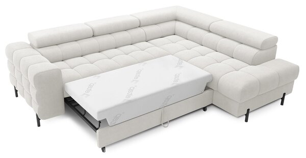 Colțar lemn masiv Ferry Extensibil Material Amore 01, 276 × 72 × 200 cm