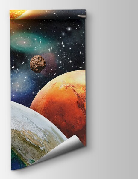 Fototapet Planete și stele în spațiu, Fototapet natură, Fototapet populare, u97422 - Tapeko.ro