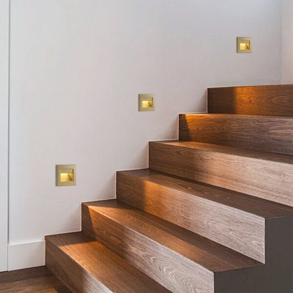 Brilagi - Aplică pentru trepte STEP LIGHT LED/1,5W/230V IP44 aurie