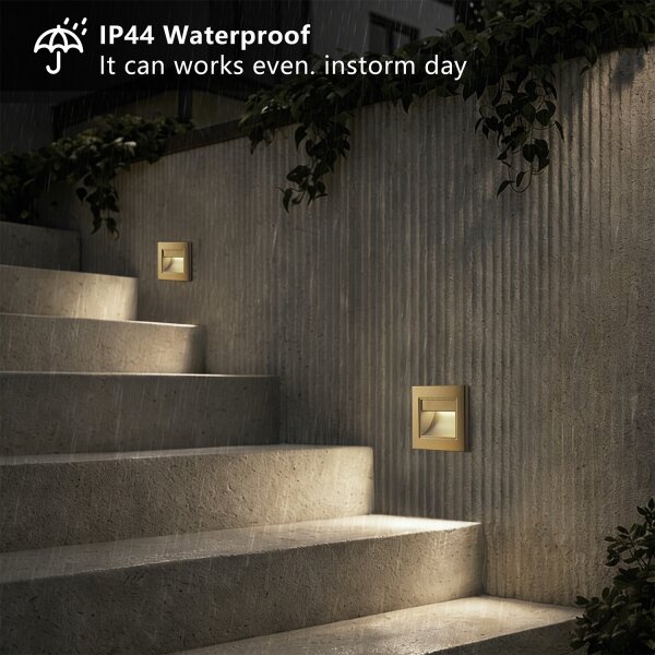 Brilagi - Aplică pentru trepte STEP LIGHT LED/1,5W/230V IP44 aurie