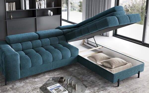 Colțar lemn masiv Ferry Extensibil Material Amore 40, 276 × 72 × 200 cm