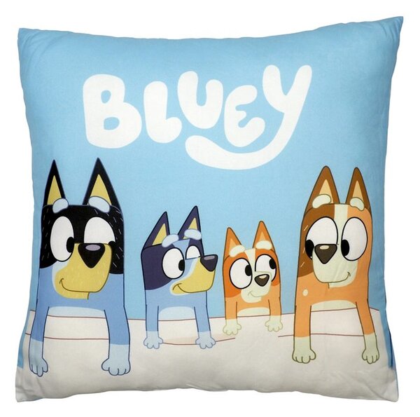 Pernă de copii cu imprimeu - Bluey - familie | 40 x 40 cm