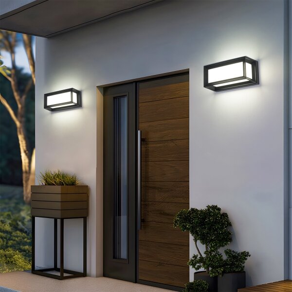Brilagi - Aplică de perete pentru exterior PARKER 1xE27/60W/230V neagră IP44