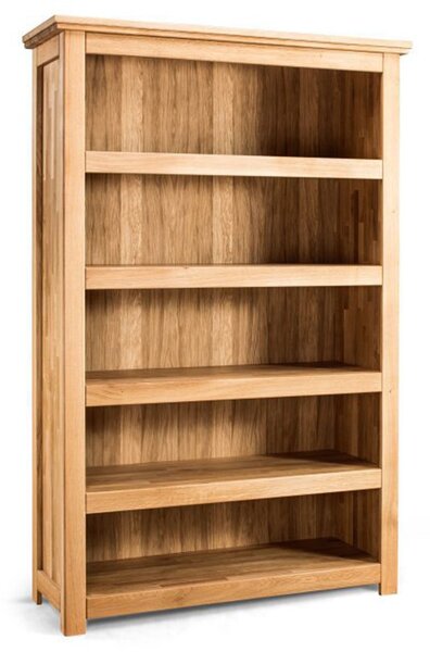 Bibliotecă lemn masiv mare Lucca, 132,6 × 207 × 48 cm