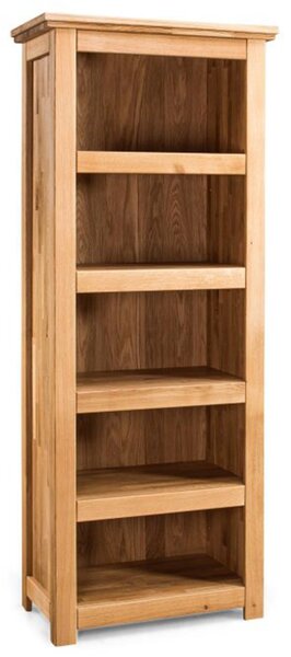 Bibliotecă lemn masiv înaltă Lucca, 81 × 207 × 48 cm