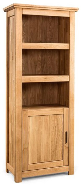 Bibliotecă lemn masiv Lucca, 81 × 207 × 48 cm