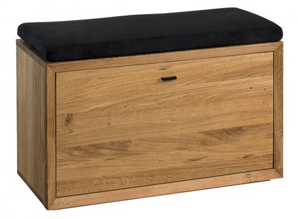 Dulap lemn masiv de pantofi Sutton, 85 × 58 × 39 cm
