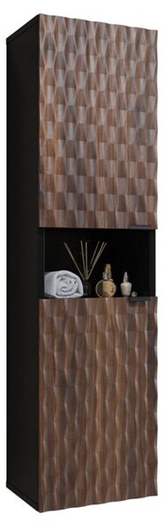 Dulap lemn masiv baie Enzaro, 133 × 33 × 35 cm