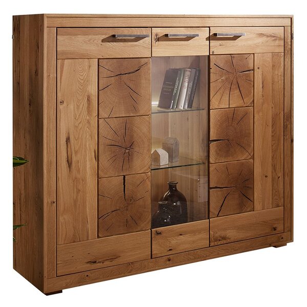 Vitrină lemn masiv II Rustic Home 150 cm