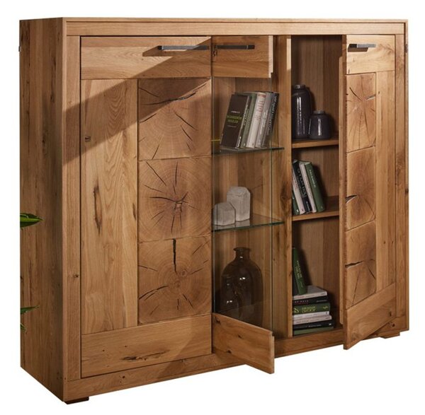 Vitrină lemn masiv II Rustic Home 150 cm