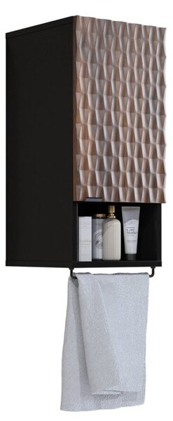 Dulap lemn masiv baie Enzaro, 81 × 33 × 35 cm