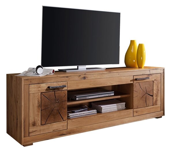 Comodă TV lemn masiv Rustic Home, 200 × 46 × 62 cm