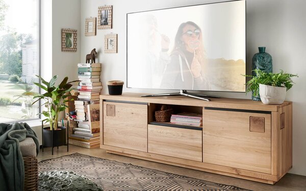 Comodă TV lemn masiv Urban Loft, 170 × 40 × 56 cm