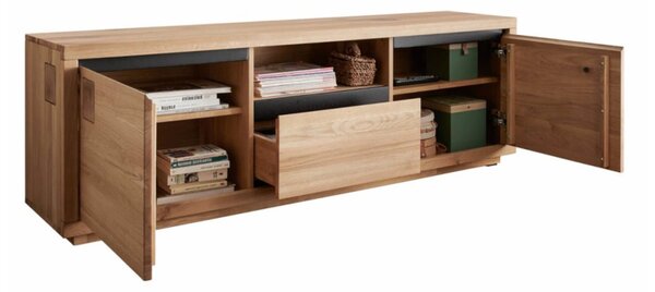 Comodă TV lemn masiv Urban Loft, 170 × 40 × 56 cm