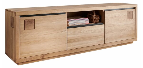 Comodă TV lemn masiv Urban Loft, 170 × 40 × 56 cm