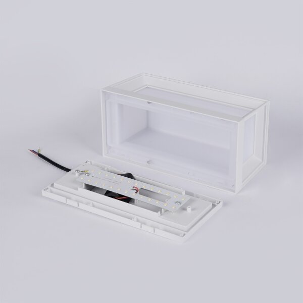 Brilagi - Aplica de perete pentru exterior PARKER LED, 12W, 230V, albă, IP44