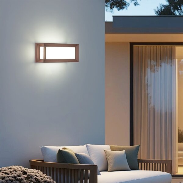 Brilagi - Aplică de perete pentru exterior PARKER, 1xE27/60W/230V, maro, IP44