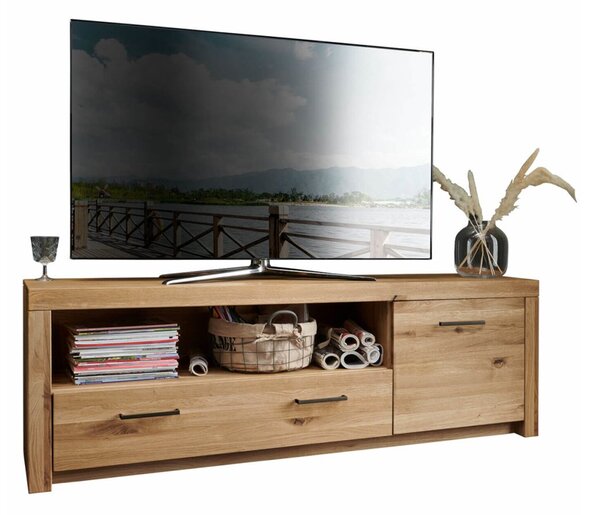 Comodă TV lemn masiv Toscana, 170,5 × 56 × 40 cm