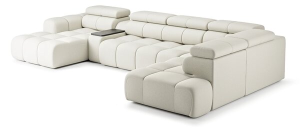 Colțar lemn masiv Bliss cu extensie electrică 398×113 cm