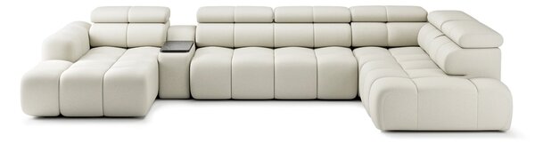 Colțar lemn masiv Bliss cu extensie electrică 398×113 cm